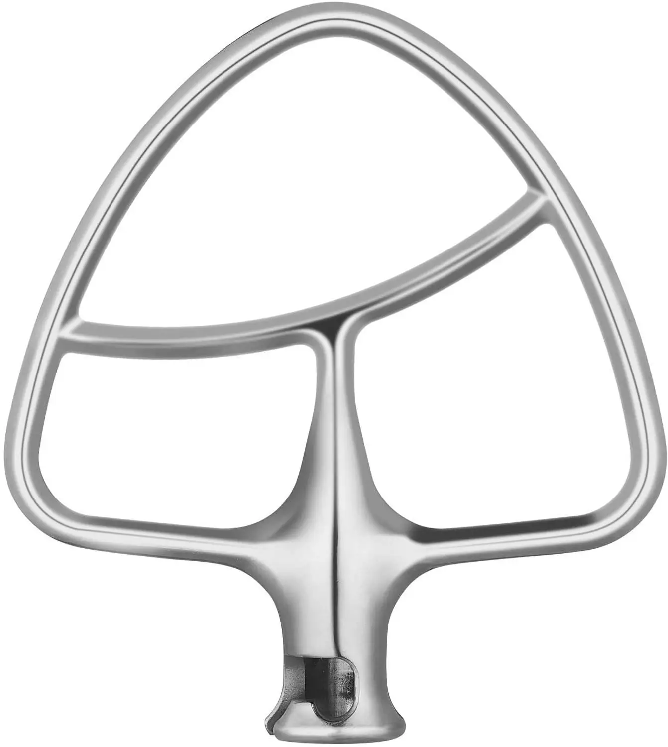 LEDACE Polished Stainless Steel Flat Beater for KitchenAid 5Q Tilt-Head Stand Mixers, Mixing Parts Attachments Dishwasher