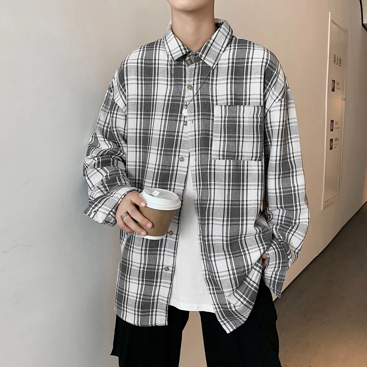 Свободные рубашки с длинным рукавом для мужчин 2021 модные тренды Дизайнерская