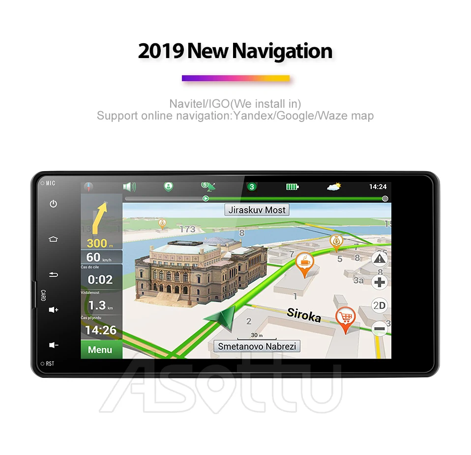 Asottu MI302 Android 9,0 2 г+ 32 г px30 автомобильный dvd Радио Видео gps навигация для Mitsubishi outlander lancer asx 2012 2013
