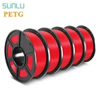 Нить SUNLU 1,75 мм PETG 1 кг с катушкой материал PETG нить для 3D-принтера хорошая прочность материал для 3D-принтера s
