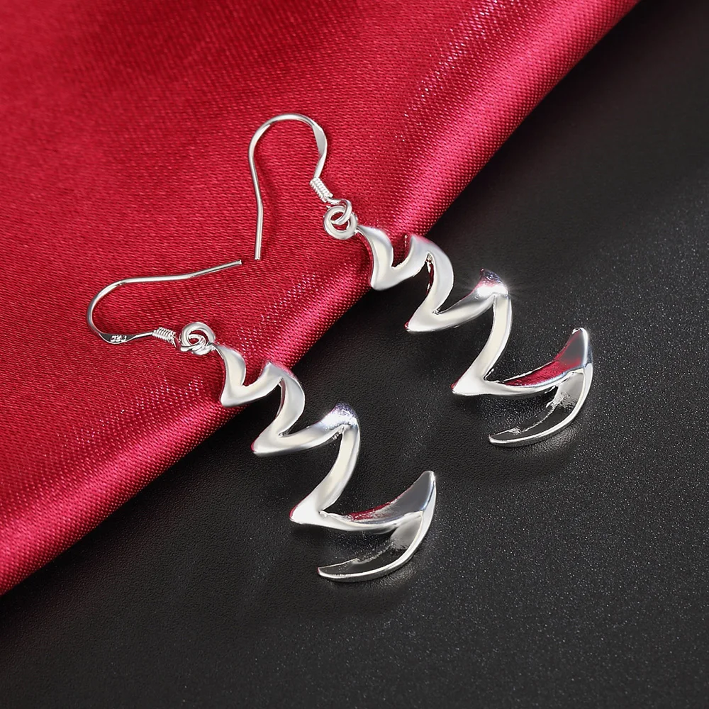 Посеребренные серьги оптом свадебные ювелирные аксессуары модные 2020 корейские