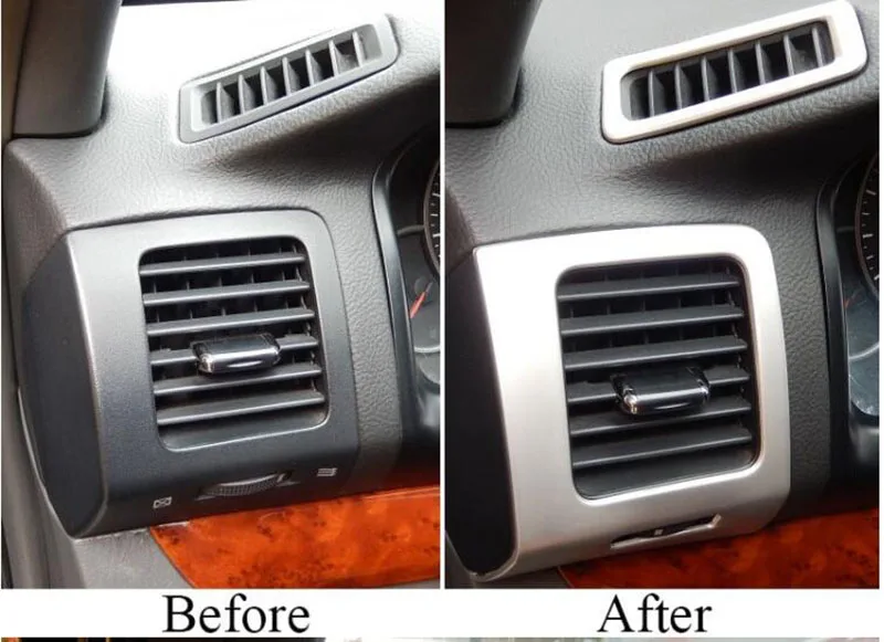 For Toyota Land Cruiser Prado Fj120 2003-2009 2pcs stainless Air outlet decorative frame Cover Trim | Chromium Styling