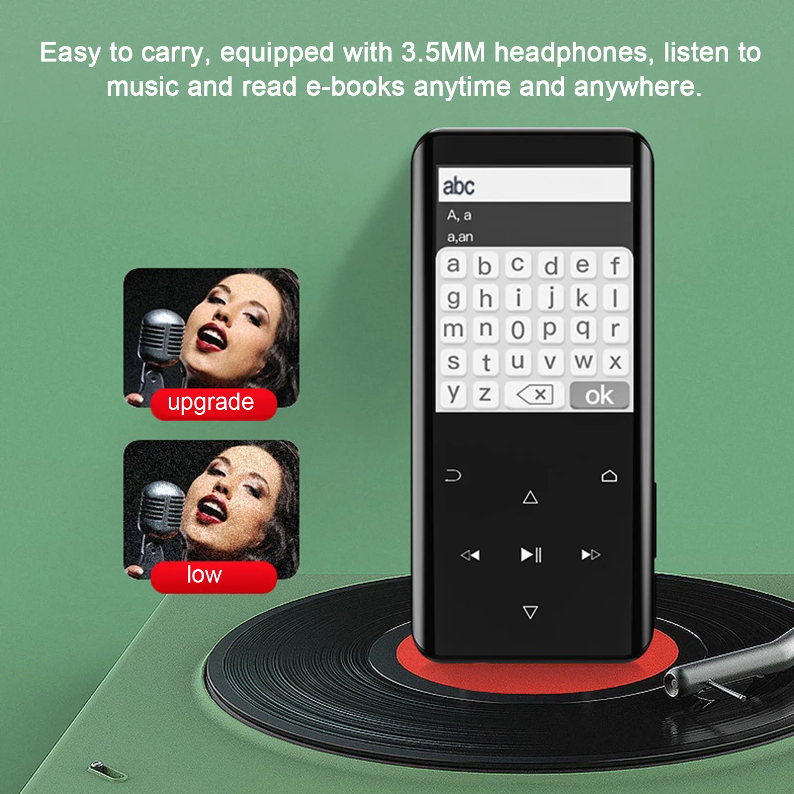 Mp3-плеер RUIZU D18 с Bluetooth видеоплеером и встроенным 32 ГБ Hi-Fi Портативный аудиоплеер