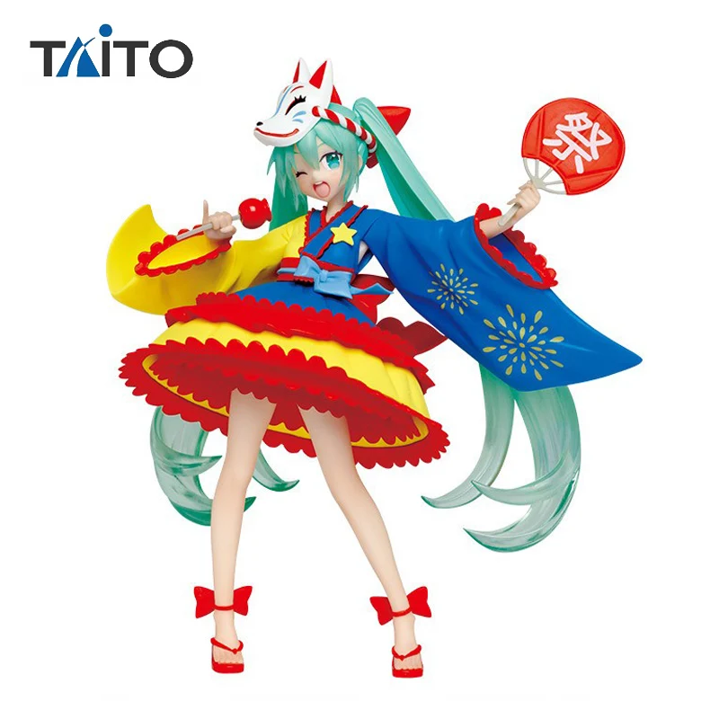 

Taito Hatsune Miku Vocaloid Hatsune 2nd Season Summer Ver. Летняя Праздничная модель из ПВХ, аниме фигурка, украшение, игрушка, подарок для взрослых и детей