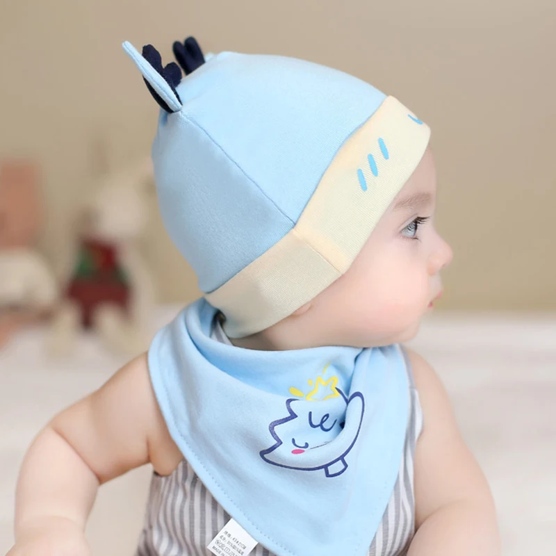 Детский комплект из 2 предметов шапка и шарф Осень зима теплые шапки для