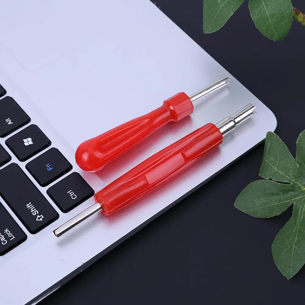 2pcs Tire Valve Service Kit 1pc One Way Core Assembling Tool Two Screwdriver Tyre Repairing for Car |