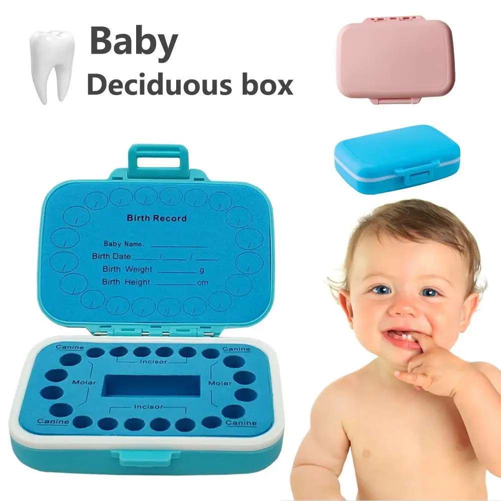 Caja de dientes de beb&eacute;, recogedora de pelo de beb&eacute;, caja de pl&aacute;stico para guardar dientes de leche, casa para ni&ntilde;os y ni&ntilde;as-2
