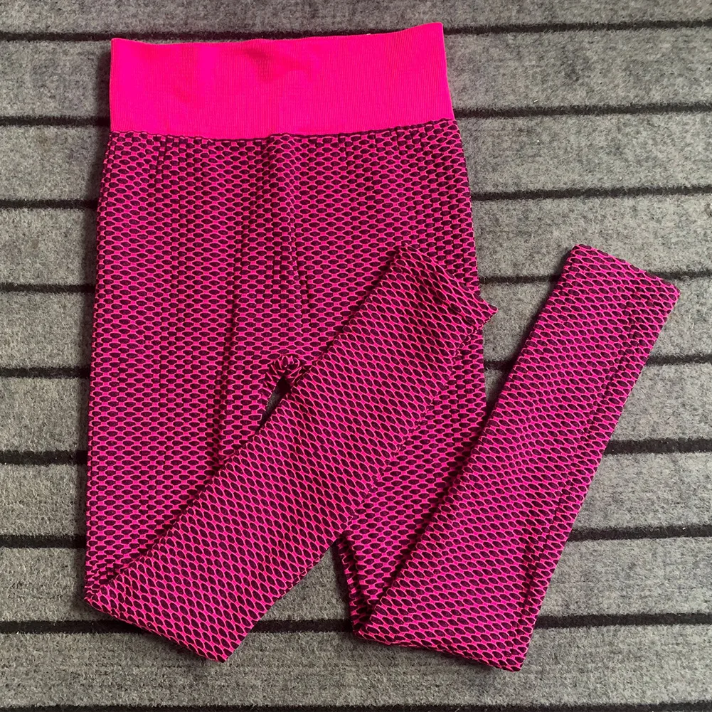 Женские Бесшовные Леггинсы для йоги с высокой талией штаны эффектом пуш-ап