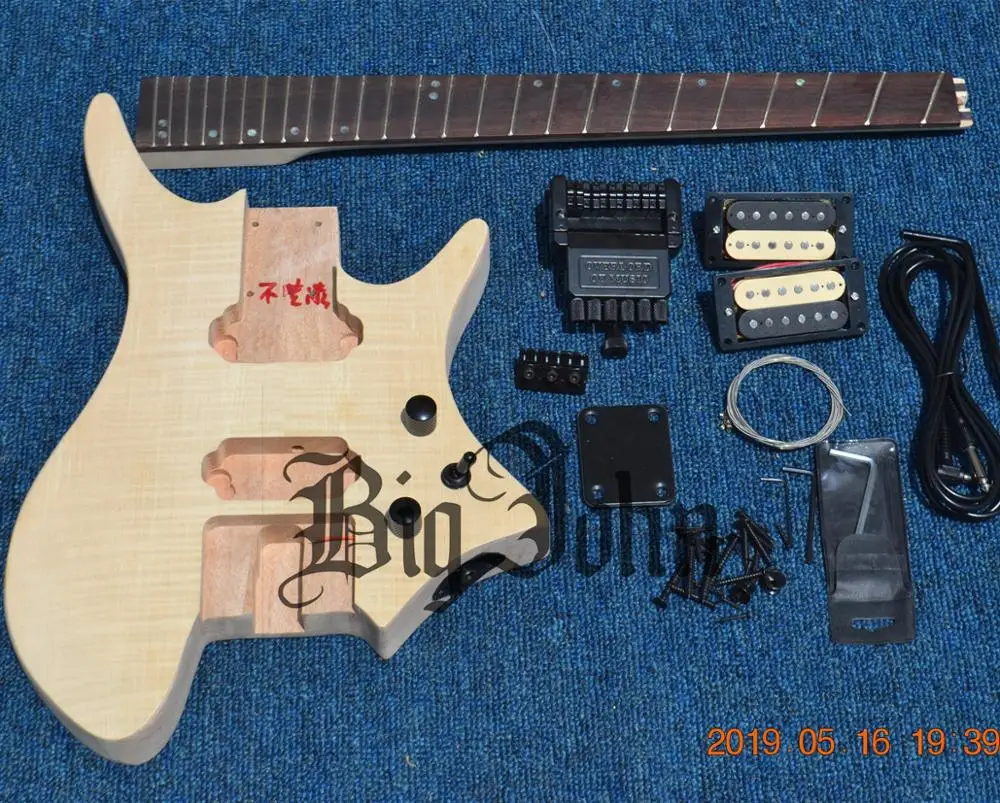 Полуфабрикатный вентилятор без головок электрогитара корпус из красного дерева