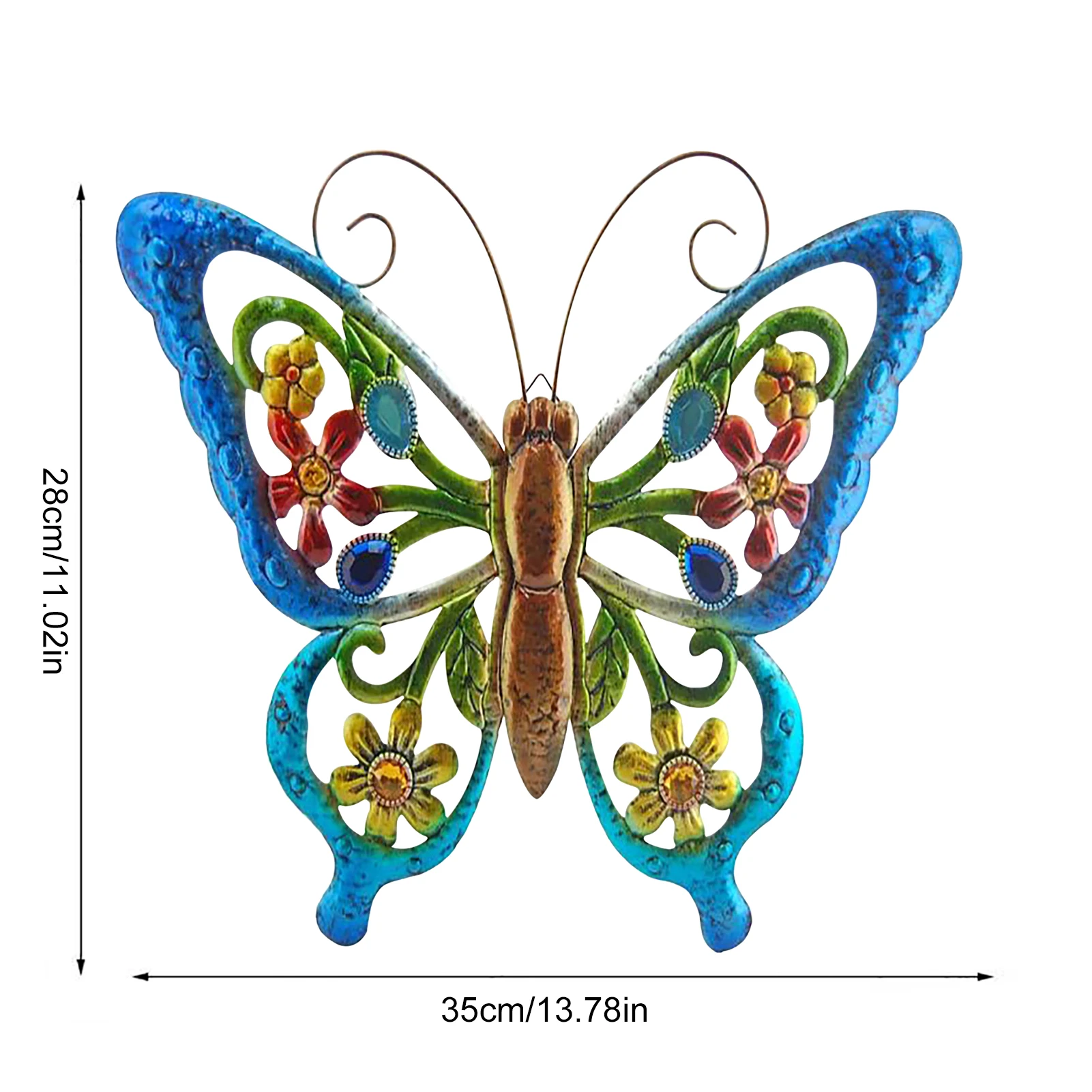 

1/3/4PCS 3D Metal Butterfly Decor Wall Art Sculpture Hanging Decoration For Garden Patio Or Fence Add More Natural Atmosphere