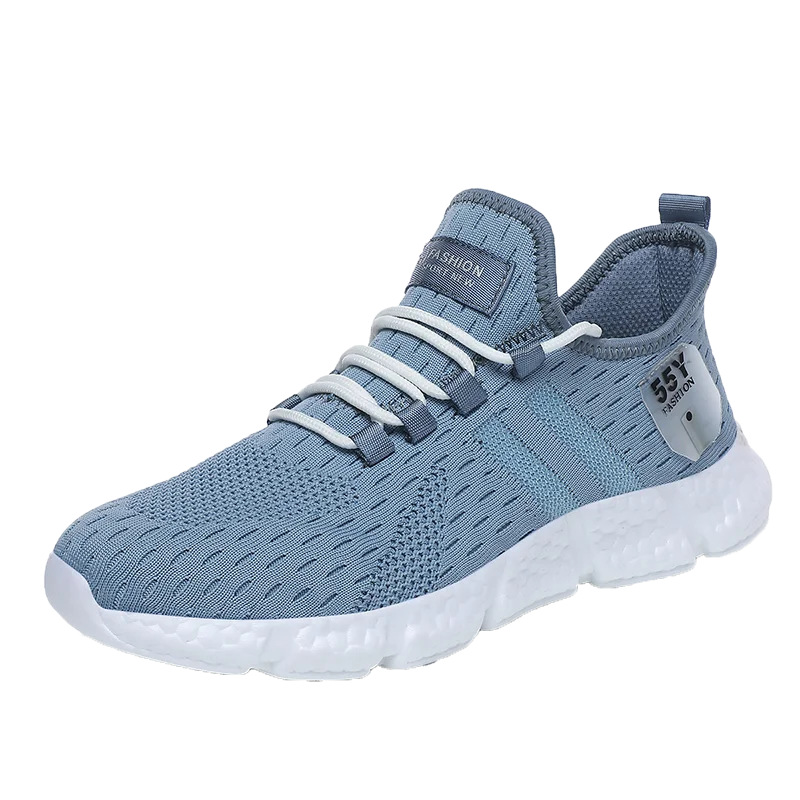 

New Men Shoes Blue Lightweight Comfortable Mesh Soft Bottom Breathable Sports Sneakers 39-44