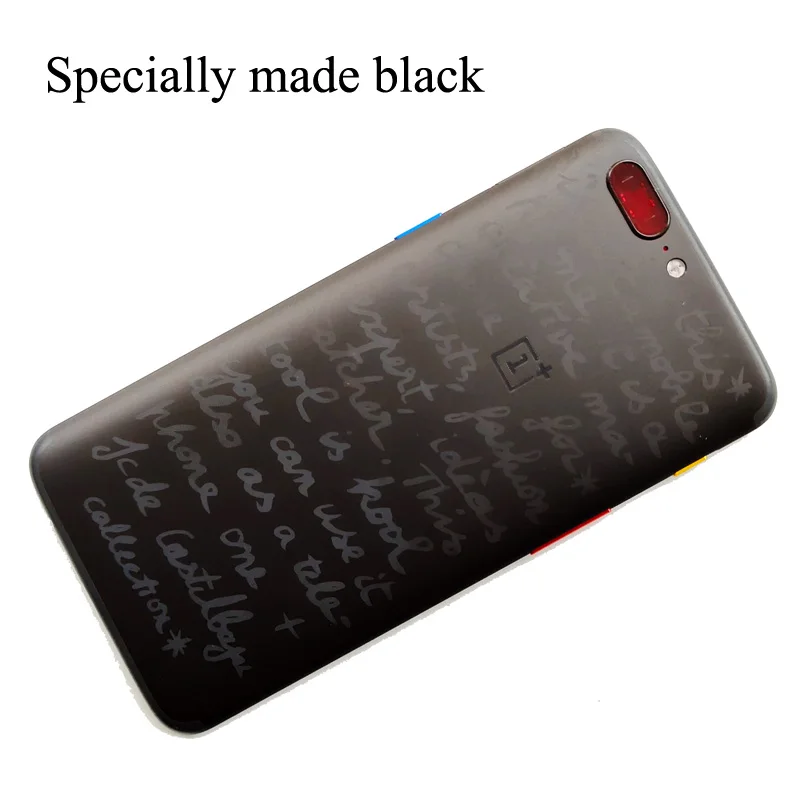 Оригинальная Черная/Золотая задняя крышка батарейного отсека 5 дюйма для Oneplus 1 +