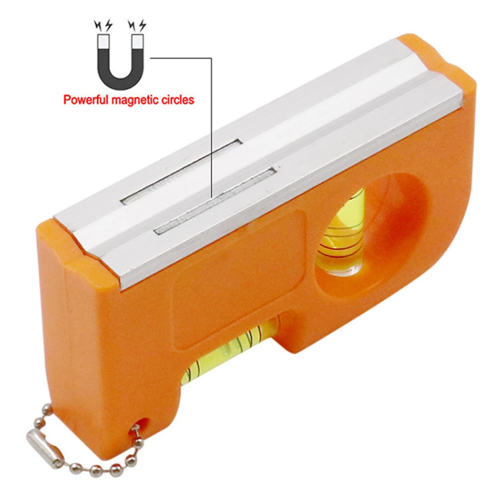 Мини спиртовой уровень молния висячая Пряжка магнитный Алюминиевый баланс