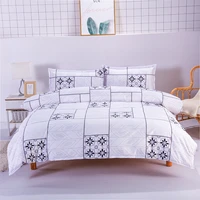 wholesale custom high quality bed sheet keeping warm soft hand feel bedding set 4pcs