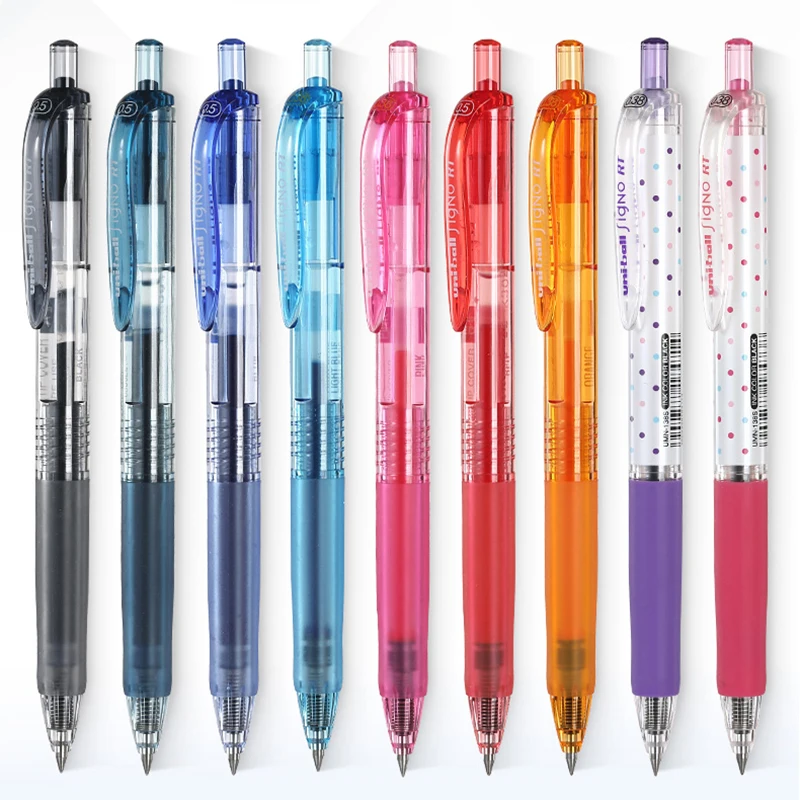 

1pc Uni Ball Gel Pen Signo RT UMN-105 / UMN-138 0.5mm / 0.38mm Easy To Use Student Writing Supplies Press Gel Pen