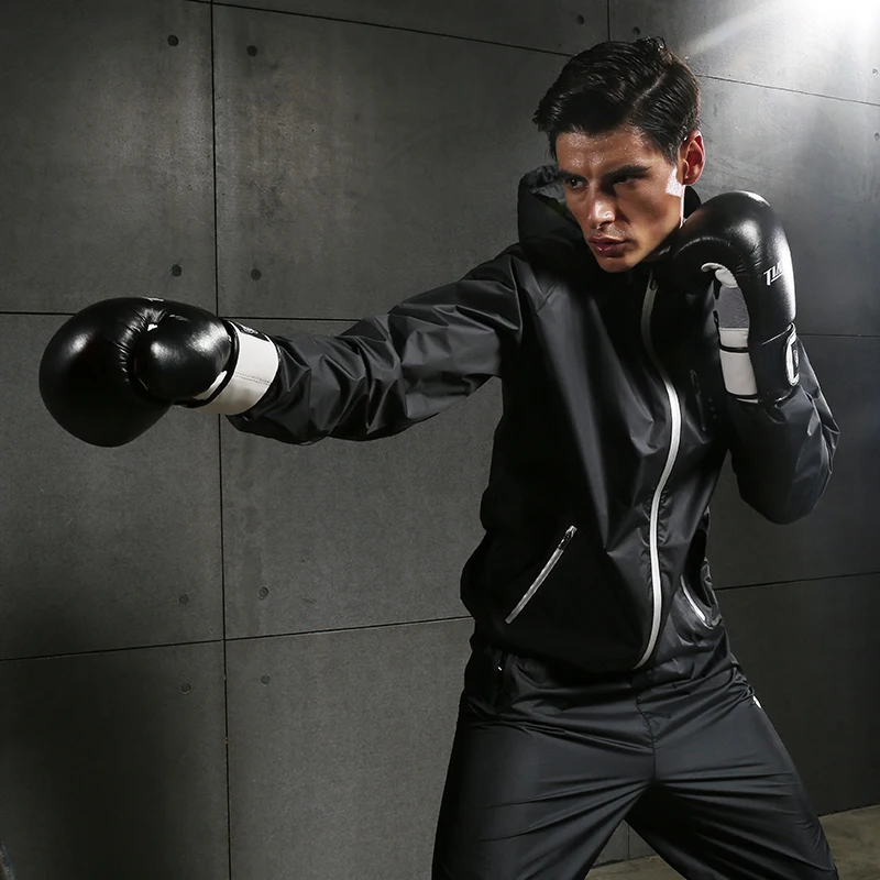 Куртка VANSYDICAL Мужская для бега Спортивная одежда на молнии с капюшоном спортивная