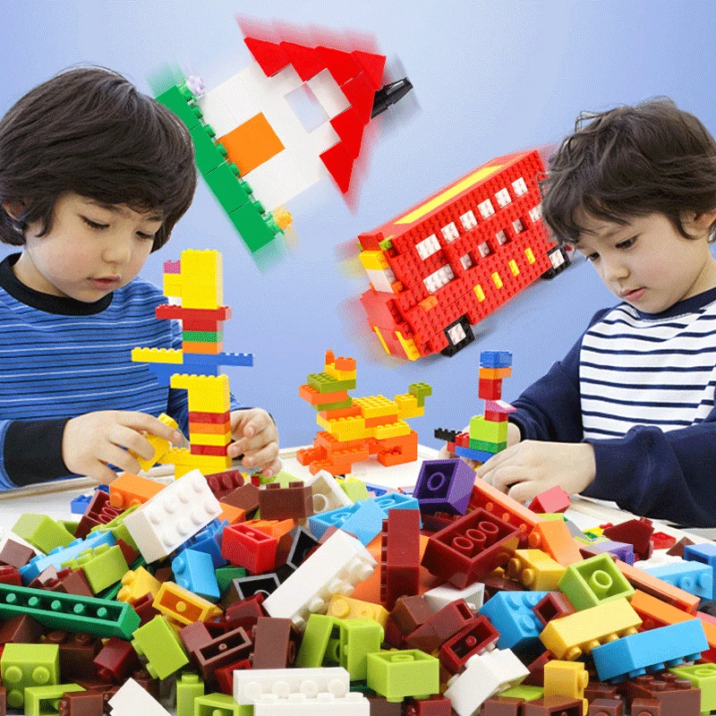 250 1500 шт. город строительных блоков DIY небольшого размера кирпич Модель персонажа