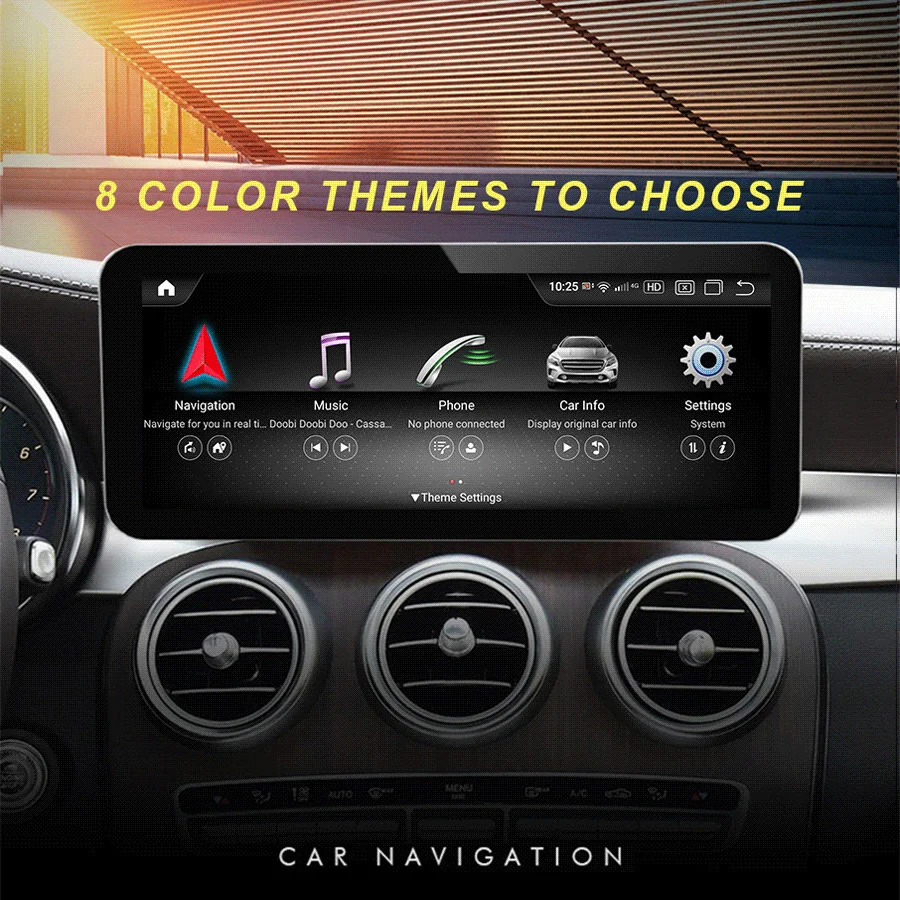 Автомобильный мультимедийный видеоплеер 128 ГБ Android 13 1920*720 экран Bluetooth 5 0 радио для