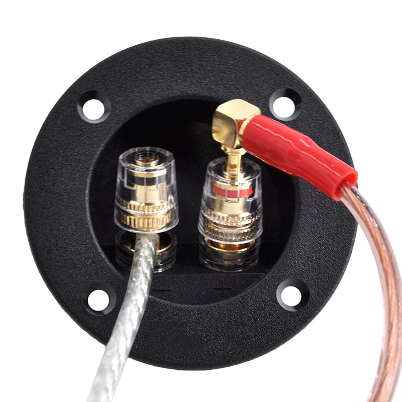 

2pcs/lot Two Copper Terminal Block Speaker Junction Box Connector DIY Loudspeaker Junction Box Accessories Parts