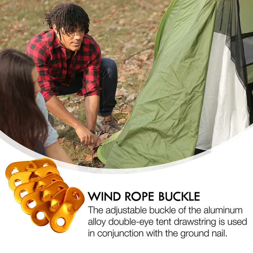 

40Pcs Wind Rope Buckles Fixed Buckle Rope Fastener Aluminum Alloy Rope Adjuster