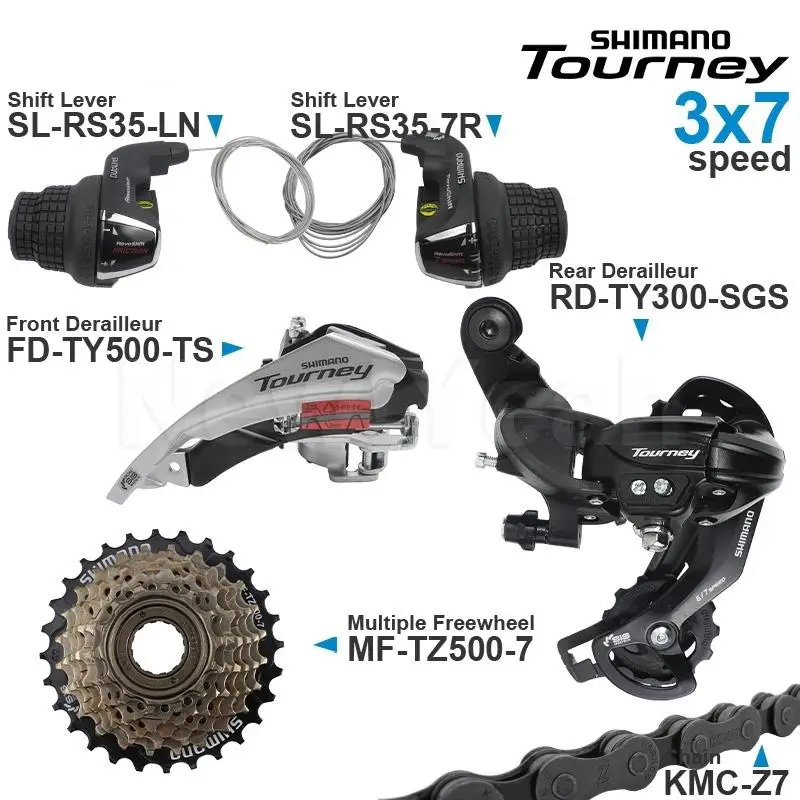Переключатель передач SHIMANO TOURNEY 3x6 3x 7 включая переключатели RS35 TY300 задний
