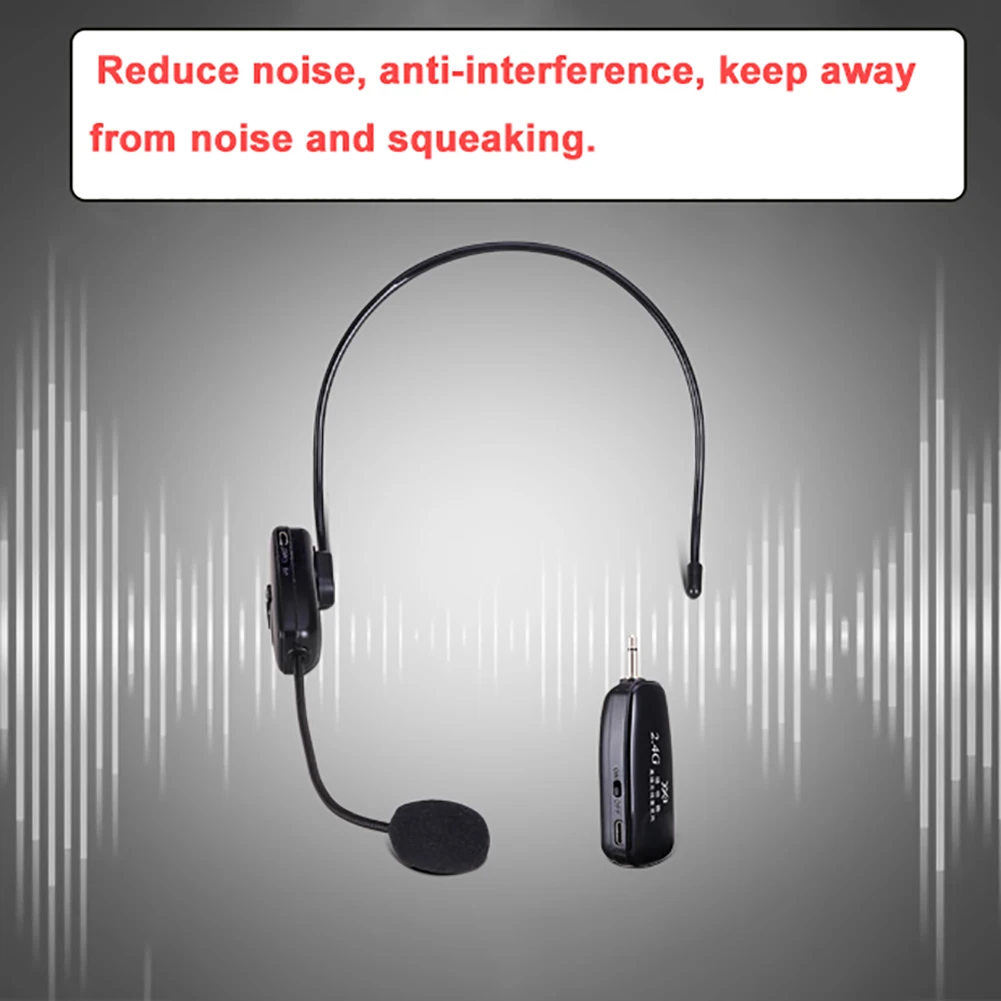 2.4G Wireless Microphone Speech Headset Radio For Loudspeaker Teaching Guide Mic | Электроника