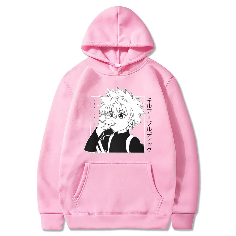 

Kawaii Anime Hunter X Hunter Killua Zoldyck Hoodies Sweatshirts Men Women Streetwear Harajuku Kpop Plus Size Hoodie Winter Tops