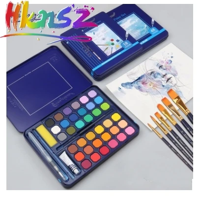 

St. Mary's Solid Watercolor Pigment Set Powder Joel 36 Color 48 Color Painting Supplies 8 Pieces Of Paint