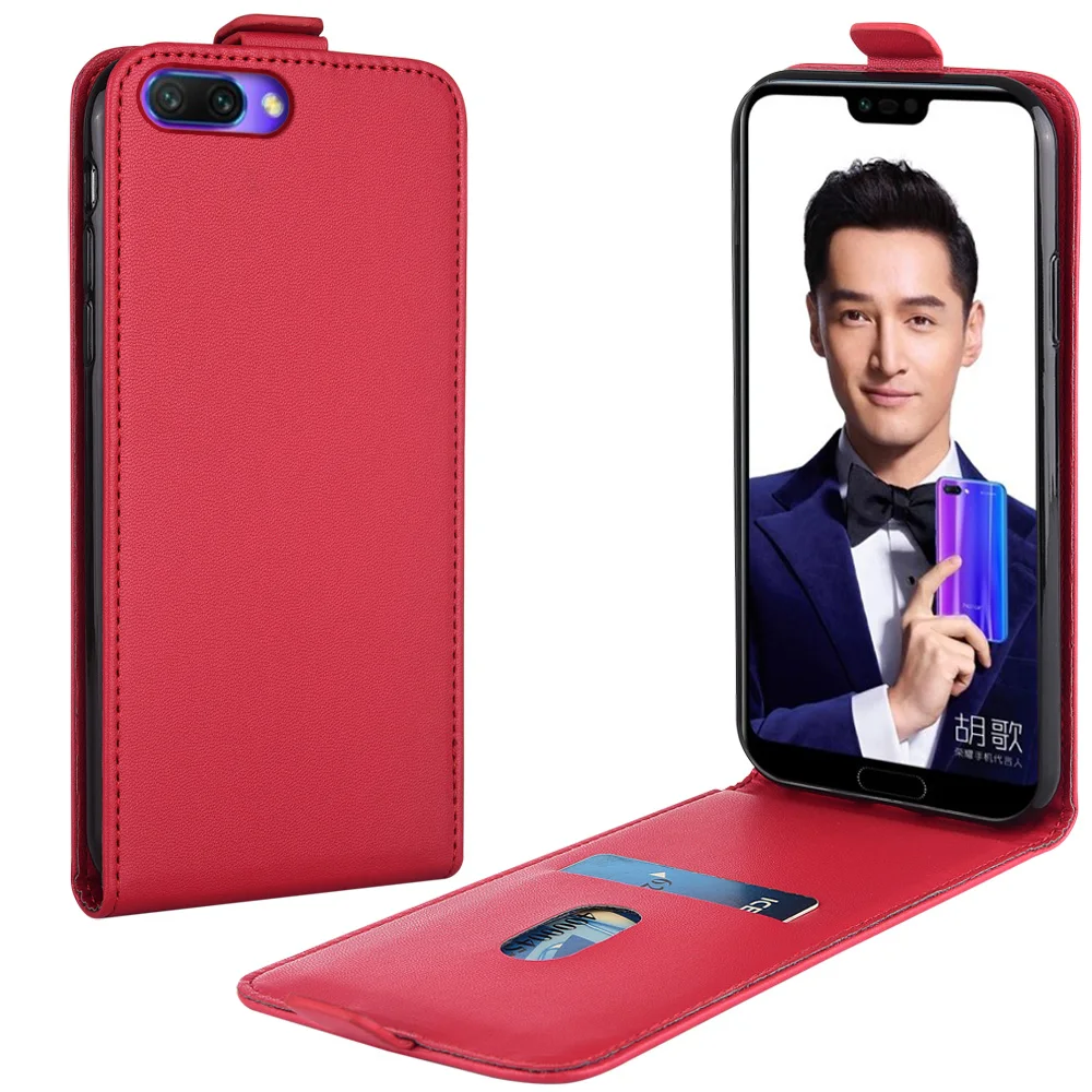 Кожаный чехол-книжка с вертикальной обложкой для Huawei Honor 10 JSN-L22 5 84 дюйма чехол