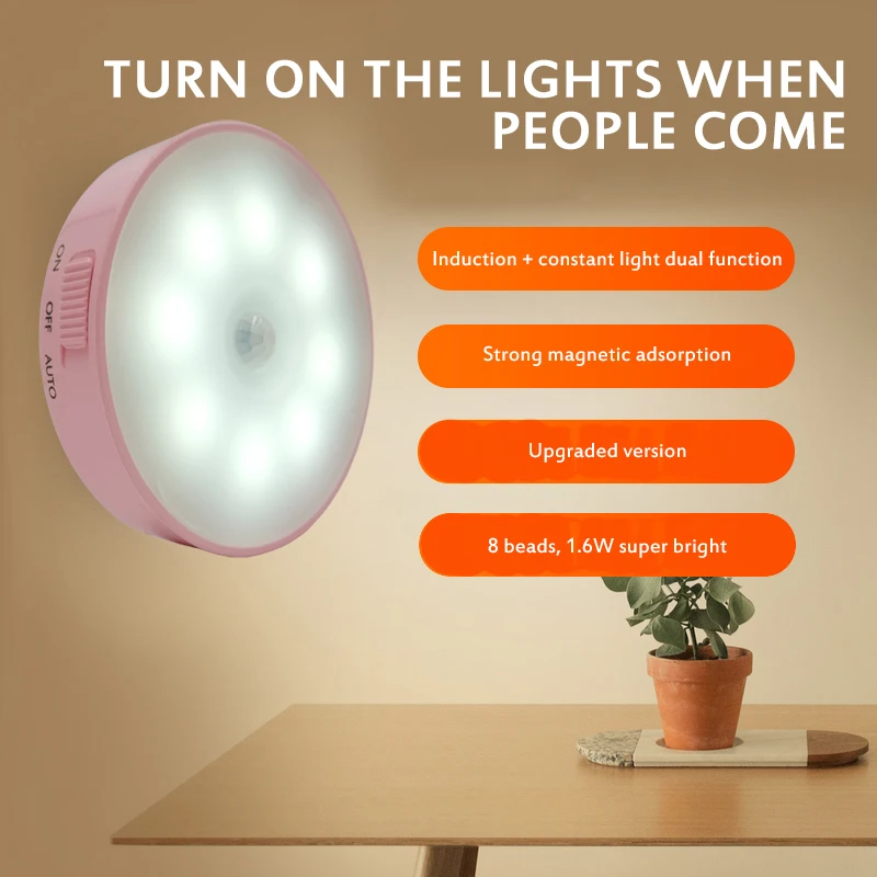 Беспроводной светодиодный Ночной светильник с интеллигентая (ый) Ночник