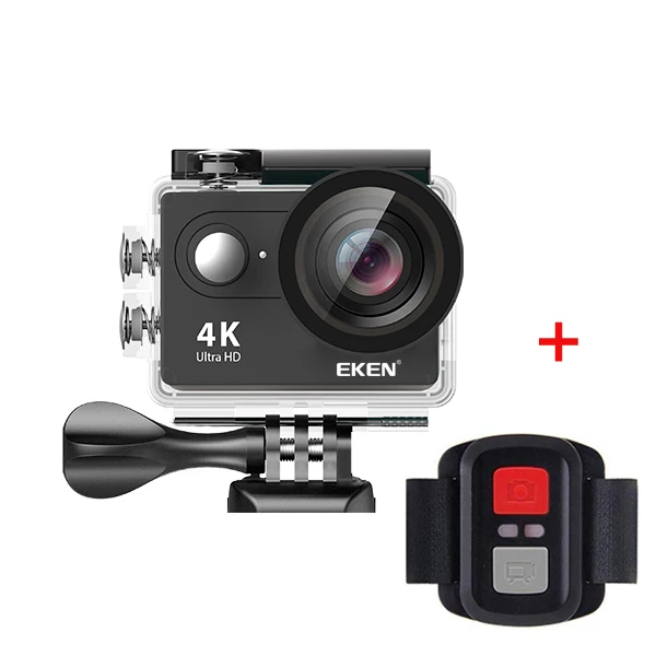 H9R black Оригинальная экшн-камера eken H9/H9R Ultra HD 4K WiFi 1080 P/60fps 2,0 lcd 170D объектив камера на шлем Водонепроницаемая профессиональная спортивная камера - Цвет: H9R black