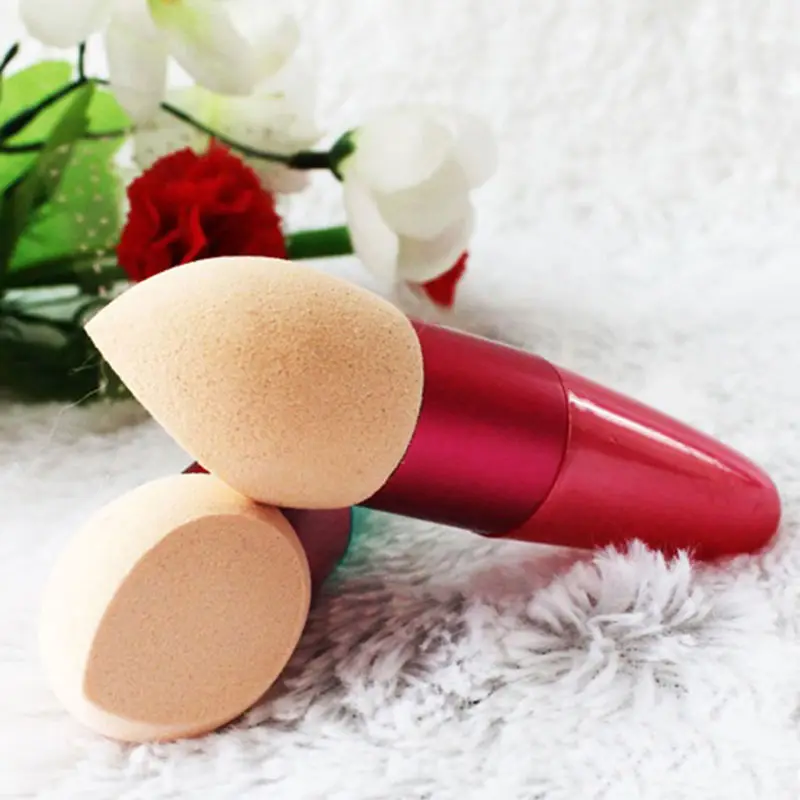 

Hot Bullet Lollipop Shape Makeup Sponge Puff Brush Foundation Concealer Blusher Powder Smooth Pro Beauty Tool