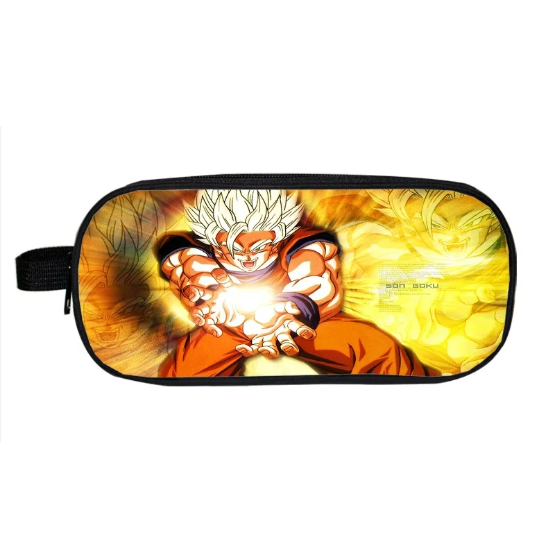 Японский аниме Dragon Ball косметический чехол с карандашом для мальчиков и девочек школьные сумки Goku детский чехол стационарная сумка, школьные принадлежности