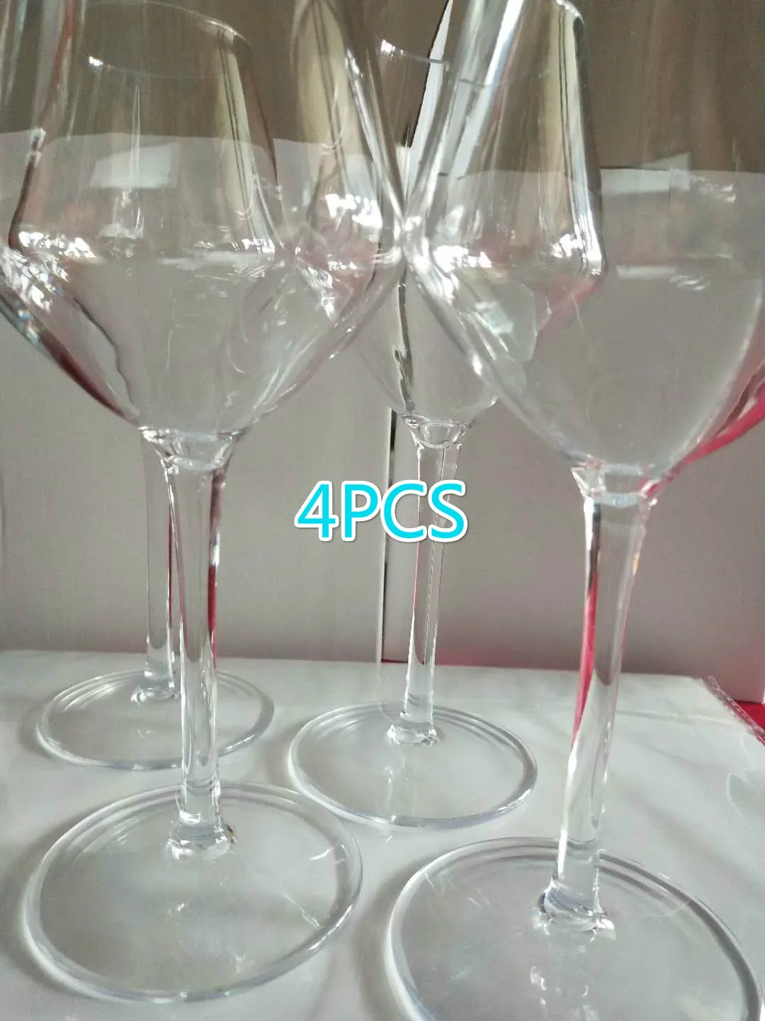 

Plastic American Transparent Unbreakable Silicone Plastic Wine Glass Cups Bar Home Goblet