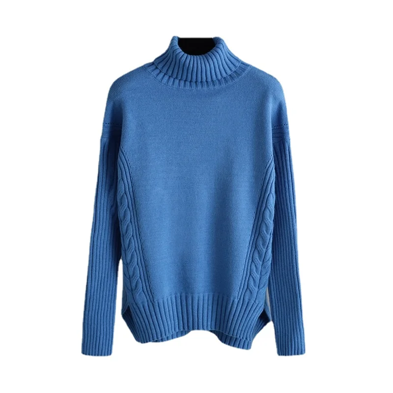 Новинка осенне-зимний модный комплект свитер Женский вязаный и свободные брюки с