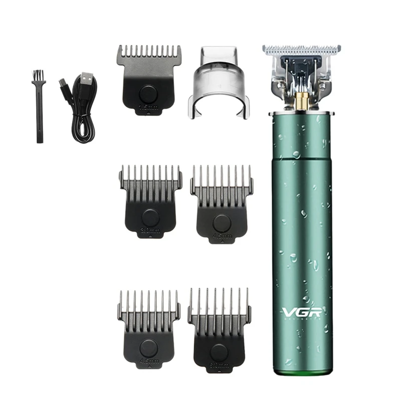 

VGR V-186 Electric Hair Clipper Zero Blade Hair Trimmer For Pomade Hair Professional Barber Hair Clippers Hair Carving Shaver