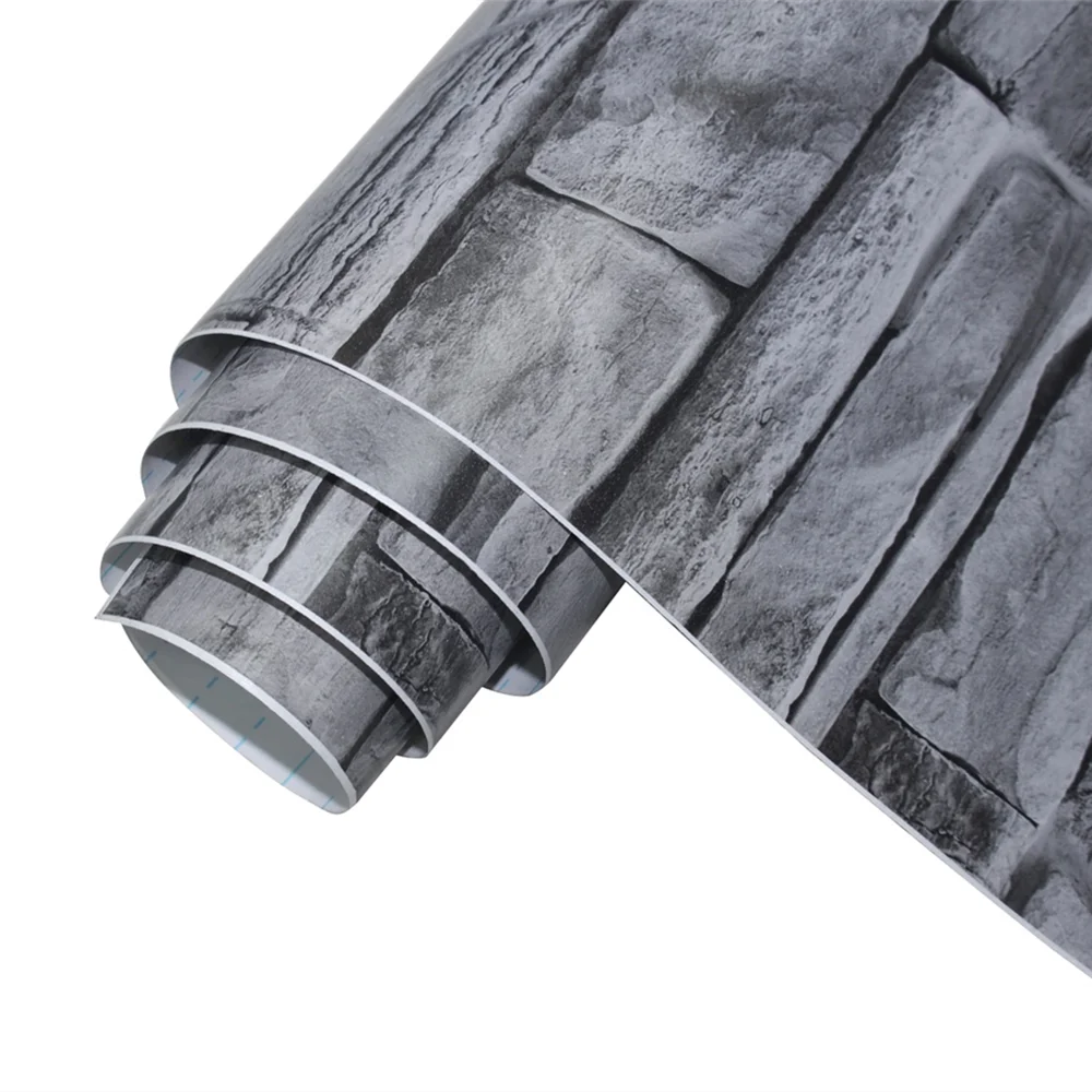 Серый камень обои пилинг и палка самоклеющиеся кирпичные Обои Съемные