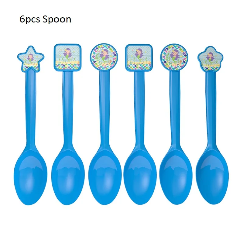 Русалка столовая посуда для вечерние бумажная тарелка искусственная скатерть