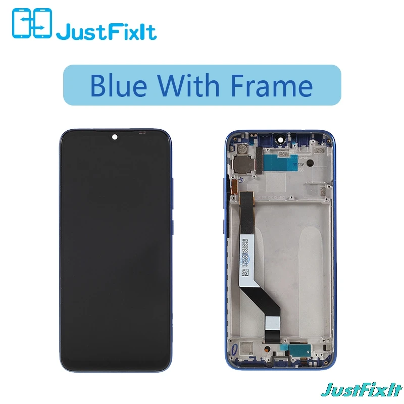 Blue with Frame For Xiaomi Redmi Note 7 LCD Display With Frame Touch Screen Digitizer LCD Display Redmi Note7 Repair Parts - Цвет: Blue with Frame