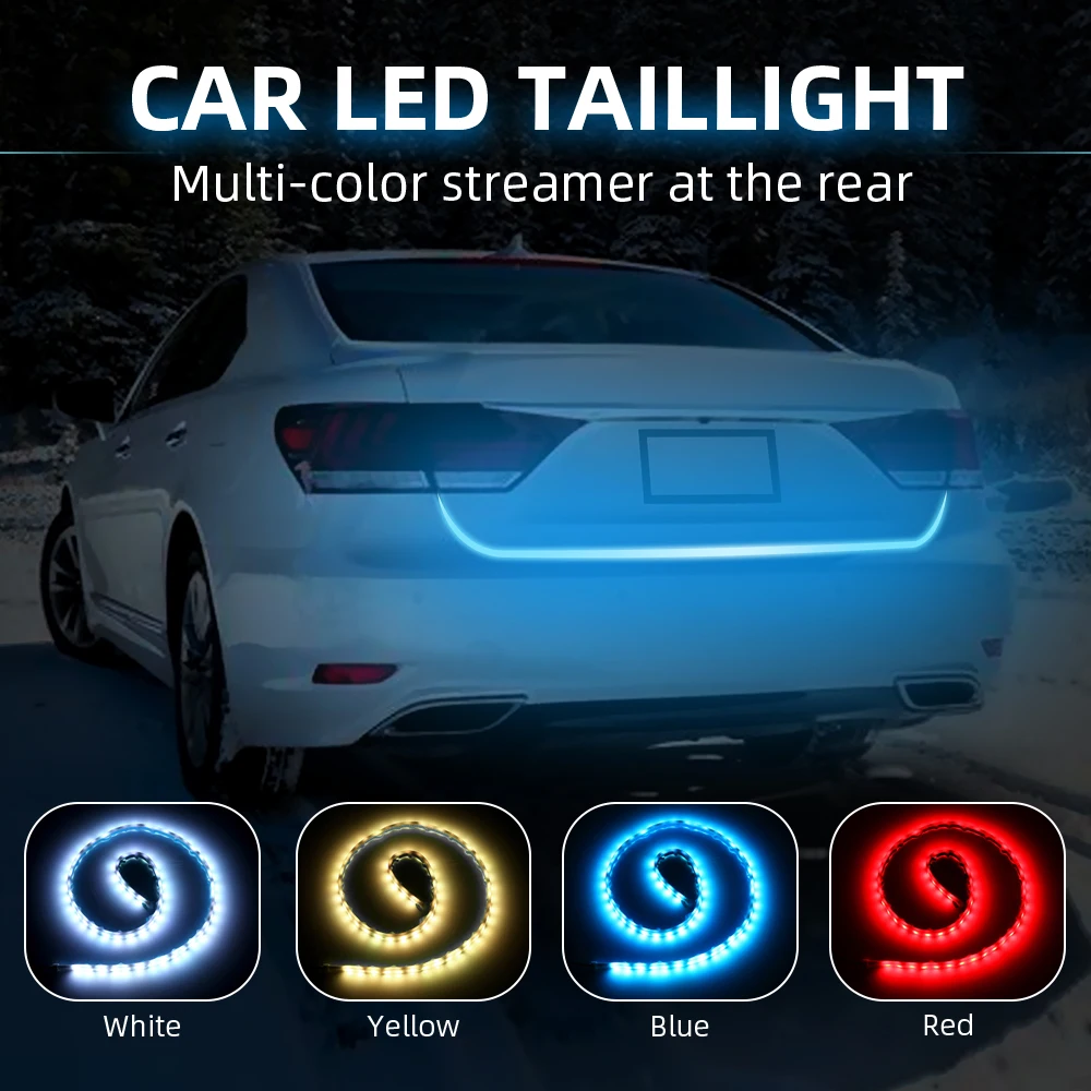 TS светильник светодиодный задний 1 2 м многоцветный 12 В для автомобиля