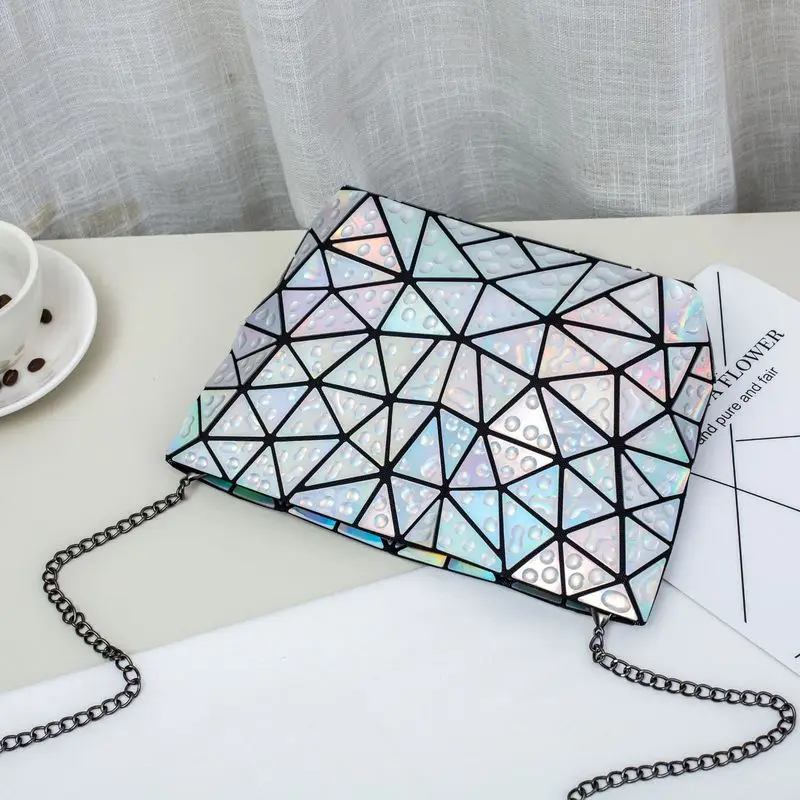 Сумка на плечо DIOMO Женская модный голографический саквояж кросс-боди с лазерной