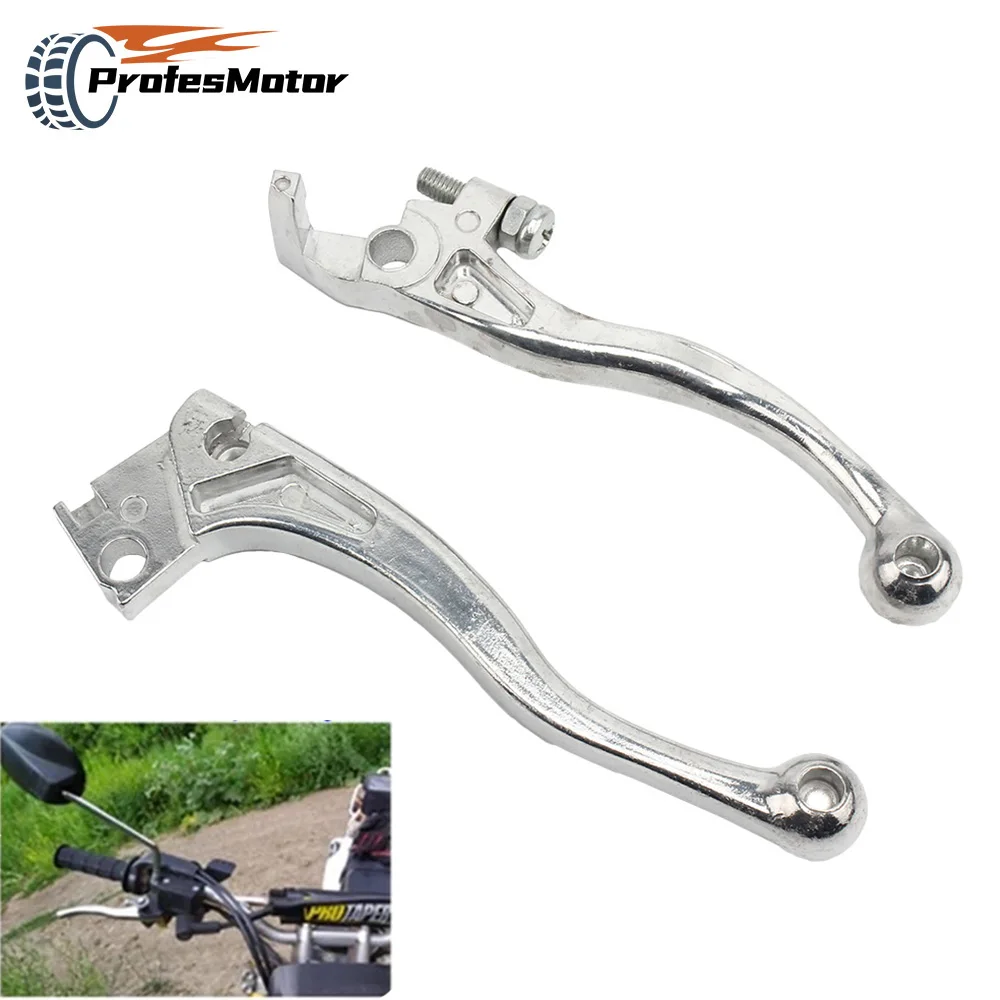 

Motorcycle Clutch Brake Lever Chrome For Accessories Dirt bike KLX 250 125 150 Kawasaki KLX125 KLX250 KLX150 2018 2017 2008-2019