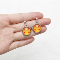 japanese cartoons 1 7 stars balls drop earring anime cosplay pendant earrings ear stud gifts accessories