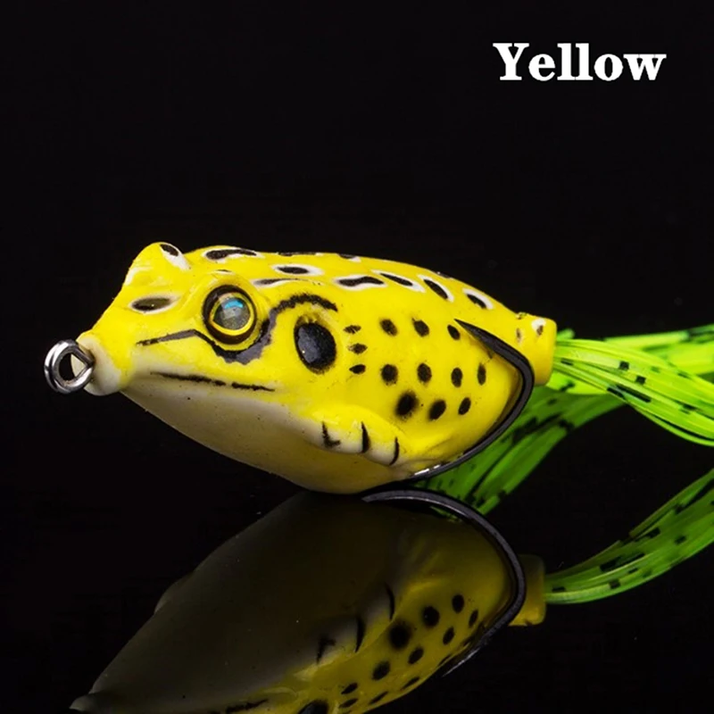 

High Quality Silicone Material Fishing Lure 4.5cm Artificial Bait Ray Frog Topwater Fishing
