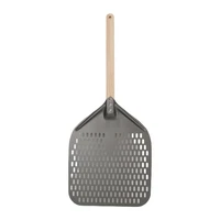 hard anodized aluminum pizza peel with removable handle customized pizza shovel pastry baking paddle pan match with screwdriver