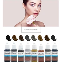 8 bottle 12oz tattoo ink pigment for permanent makeup easy to wear eyebrow eyeliner lip body arts paints tattoo art beauty tool