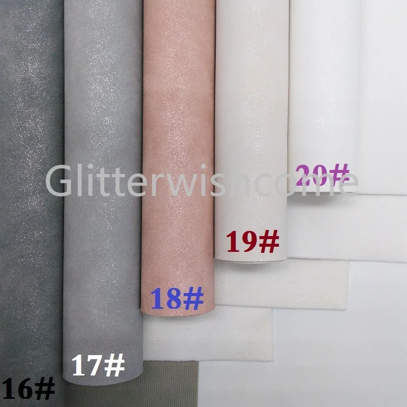 Glitterwishcome 21X29 см A4 размер винил для бантов нубук кожа с блестками Fabirc искусственная кожа листы для бантов, GM301A