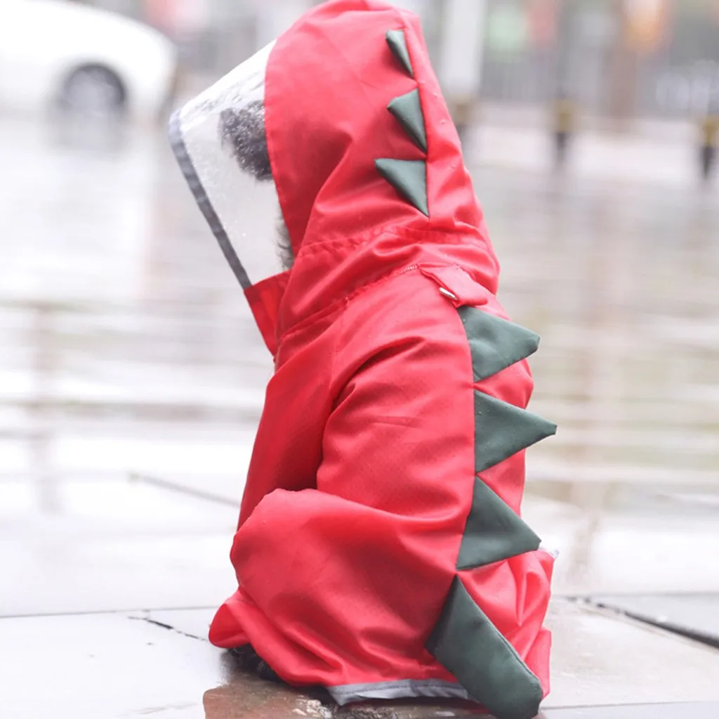 Дождевик для домашних питомцев водонепроницаемый дождевик с капюшоном в виде