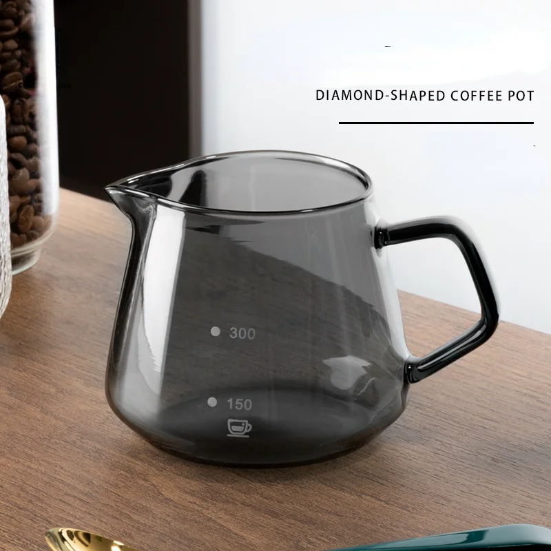 

GZSH кофейник ручной работы облакообразный чайник для совместного использования толстый термостойкий стеклянный подключенный кофейник мил...