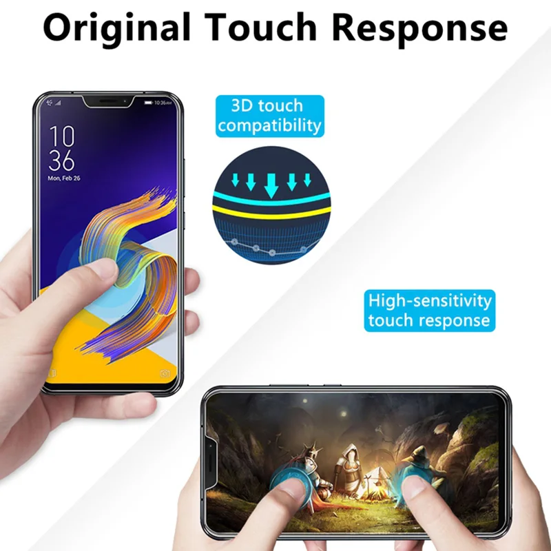 Жесткое Защитное стекло для Asus Zenfone Max Plus M2 ZB633KL ZB631KL Защита экрана Pro M1 ZB601KL ZB570TL -